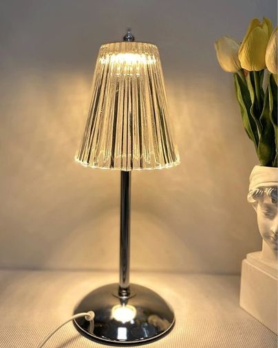 Torima LW16 Şarjlı Abajur Kristal Elmas Dokunmatik Romantik Akrilik Led Gece Lambası