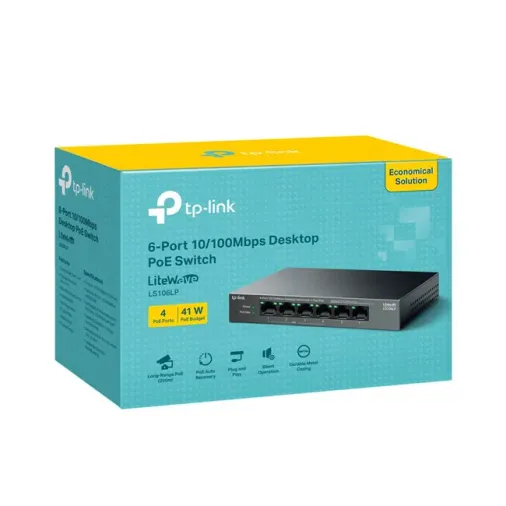 TP-Link LS106LP 6 Port 4x PoE Switch 10/100