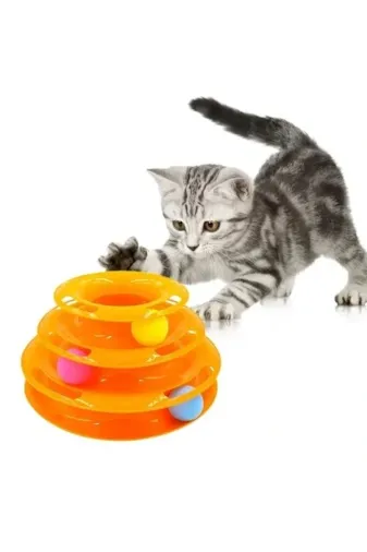 TREND 25000 3 Katlı Kedi Oyuncağı Turntable Cat Toy