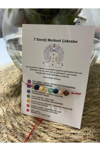 TREND ÇKRA1 7 Çakra Enerji Merkezi Doğal Taş Bileklik