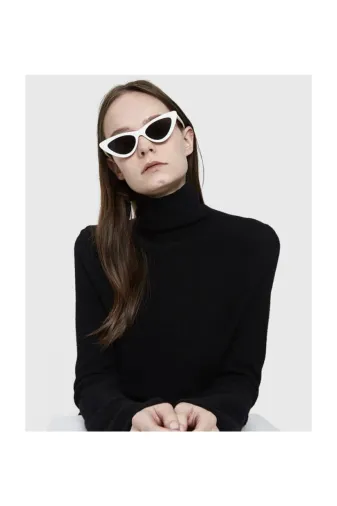 TrendMilano 1001 Cat Eye Beyaz Kadın Güneş Gözlüğü