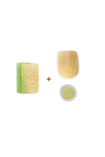 TrendMilano sc05ac Doğal Kabak Lifli Aloe Vera Sabunu Doğal Kabak Lifli Banyo Kesesi Ve Doğal Kabak Lifli Yüz Kesesi