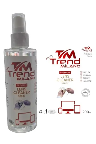 TrendMilano TM36985214TM Temizleme Seti 200Ml + Temizleme Bezi Lcd,ekran,laptop,tablet,bilgisayar,televizyon,gözlük, Kamera