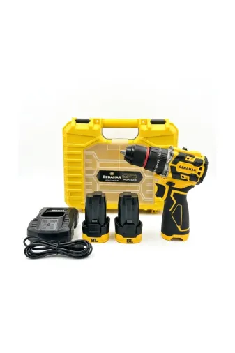 TRUVA YAPI 027282717 Özbahar 16.8 Volt Li-Ion Çift Bataryalı Şarjlı Matkap 21 Kademe Torklu Vidalama Makinesi Seti