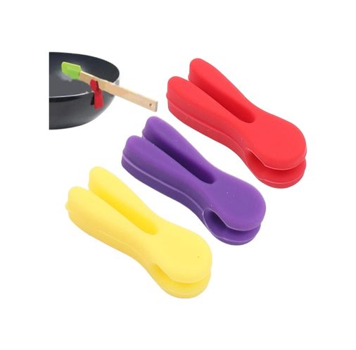 TTT 562741422377 Silikon Tava Kaşık Tutacağı 3'lü Paket