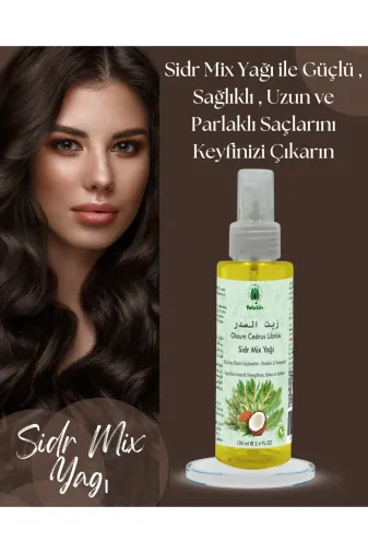 tulip life sidr1 Sidr Mix Yağı Hızlı Saç Uzatıcı , Güçlendirici , Saç Dökülmesine Karşı Ve Yumaştıcı 100 Ml