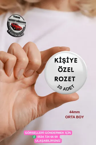 Tu&Se Candles 44Mm Buton Rozet – 10’Lu Paket | İstediğiniz Tasarım, Yazı Veya Logo Baskılı
