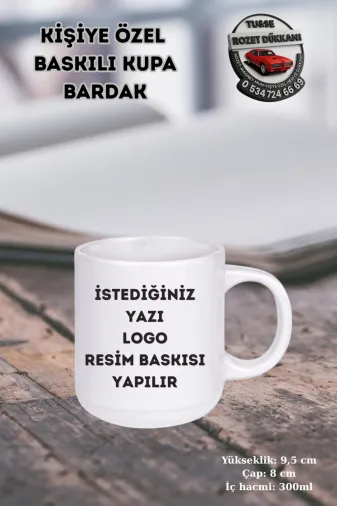 tuse rozet dükkanı Kişiye Özel Bella Porselen Kupa – Yazı, Logo Ve Fotoğraf Baskılı Bardak