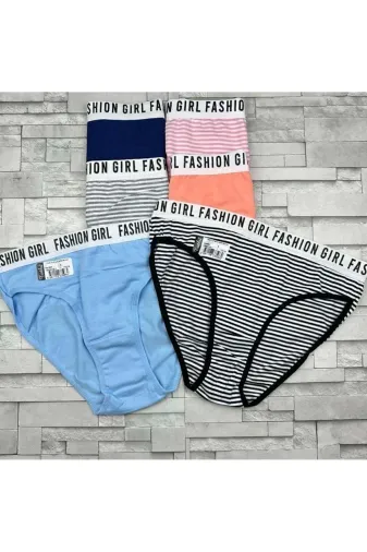 Tutku enmodafshn6 6'lı Paket Çok Renkli Fashion Girl Kadın Slip Külot