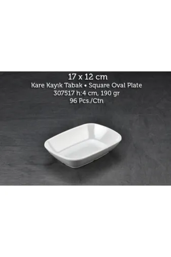 TUVA MELAMİN 307517 Tuva Melamin Internatıonal 17 Cm. K. Kayık Tabak 6'lı