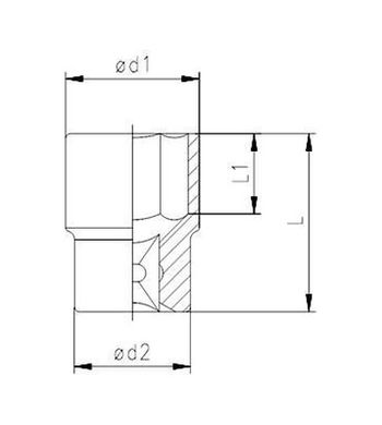 TwinMarket 122105331 Mey İthalat Elta 1115 1/2'' Lokma Anahtar 11 Mm