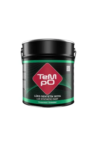 TYB01 Tempo Lüx Sentetik Yağlı Boya 0,75Kg[Beyaz, Siyah,bayrak Kırmızı,boncuk Mavi, Koyu Yeşil, Açık Krem]
