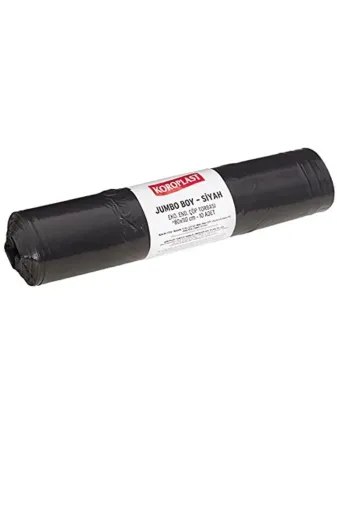 TYB6XYBU10H8UOAJ01 Bhr Tem-Koroplast Endüstriyel Jumbo Çöp Poşeti Siyah 80*110 Tekli