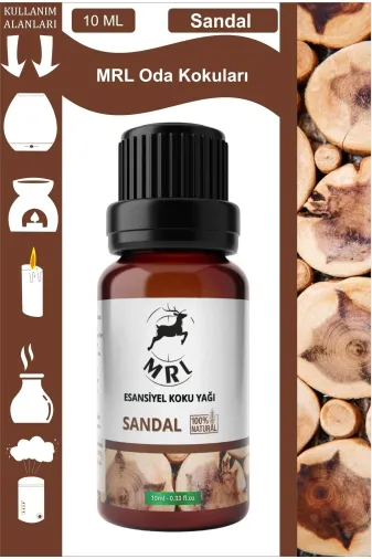 TYC00803988841 Sandal Kokusu Buhurdanlık Yağı Aromaterapi Yağ Difizör Esansı Buhur Yağ Oda Kokusu 10Ml (Mrl)