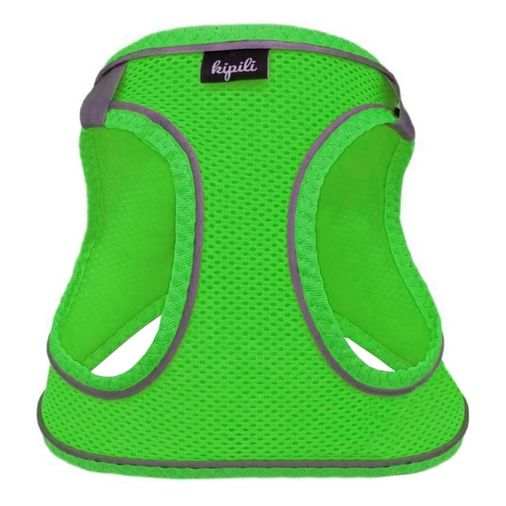 Üç Kilitli Sportif Kedi Köpek Göğüs Tasması 20-24 cm -Small Yeşil