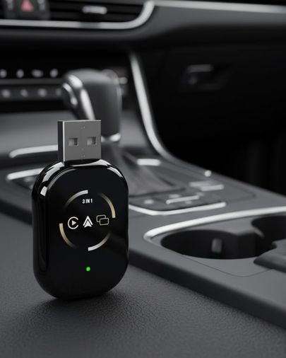 UCUZTEKNO 118939882 Carplay Destekli Araçlar İçin Kablosuz Android Auto Dönüştürücü