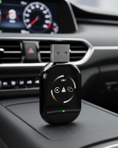 UCUZTEKNO 118939883 Kablosuz Carplay Android Auto Adaptörü Otomatik Eşleşme