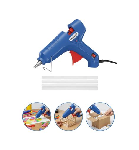 UCUZTEKNO 119081483 Ağır Hizmet Tipi 100 W Silikon Tabancası 11 Mm Uyumlu 5 Silikon Hediyeli