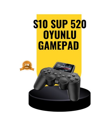 UCUZTEKNO 119921802 2025 A Kalite S10 Gamepad 520 Oyunlu Tv Bağlantılı Retro Atari Konsolu