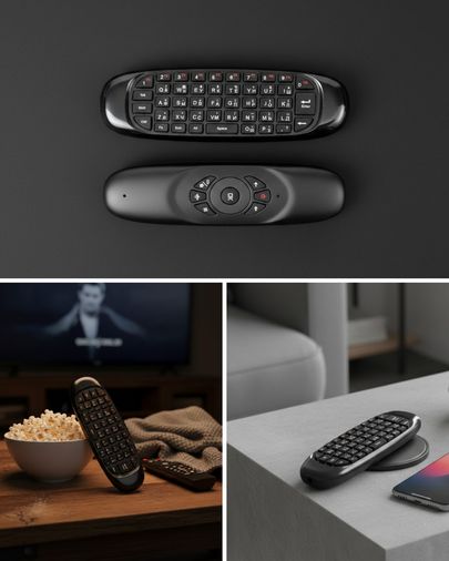UCUZTEKNO 119921860 Android Tv Ve Pc Uyumlu Kablosuz Hava Fareli Kumanda