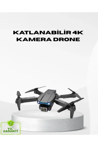 UCUZTEKNO TYC2553126322988DACC48200 Trendlia 4K Katlanabilir Drone Uzaktan Kontrollü Wi-Fi Görüntü Aktarımlı
