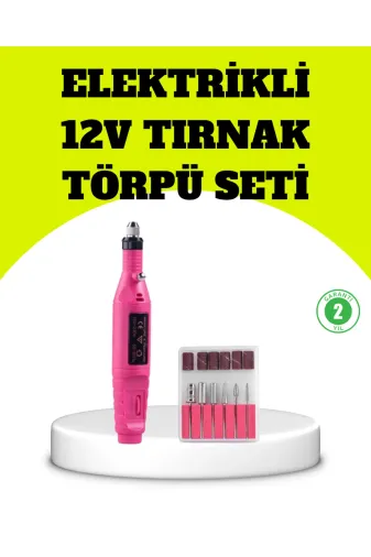 UCUZTEKNO TYC4FF968722EEB626CCD5407 Elektrikli Manikür Pedikür Törpü Seti 6 Başlıklı