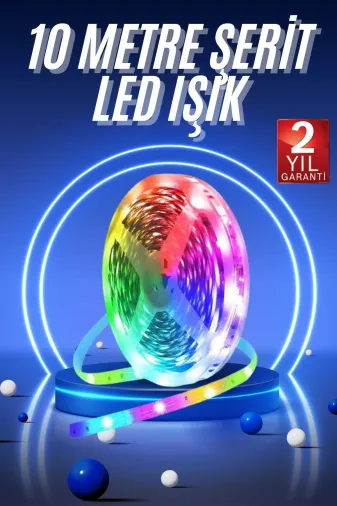 UCUZTEKNO TYC7FSZTGN177644263459784 Preminyum Rgb Neon Şerit Led Lamba 10 Metre İç Mekan Tasarımına Uygun
