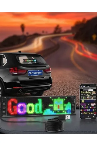 UCUZTEKNO TYC88218AC981C43B67C3DD00 Dekoratif Led Yazı Paneli Rgb Animasyonlu Uzaktan Kumandalı Ekran