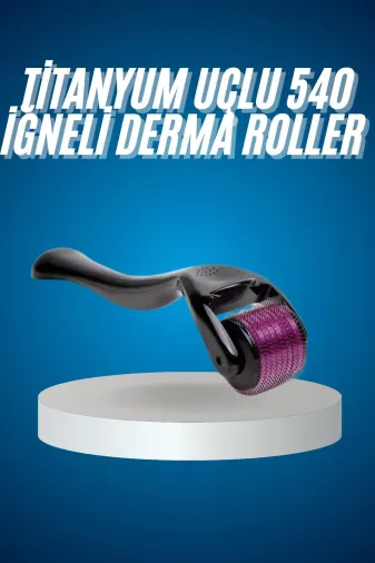 UCUZTEKNO TYCC0BCB2210EC216C4E61702 Trendlia Titanyum Uçlu Derma Roller 540 İğneli 1 Mm Gözenek Azaltıcı Akne İzlerine Uygun