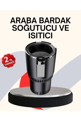 UCUZTEKNO TYCC3M9PYN177644267291043 Preminyum Araba Bardaklığı Isıtma Soğutma Ayarlı Çakmak Girişli Akıllı Model