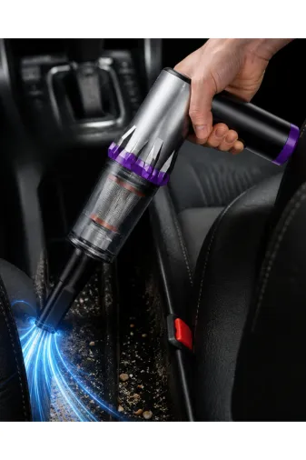 UCUZTEKNO UCZZZ22000PASÜPÜRGE 22.000 Pa Araç Süpürgesi Yüksek Emiş Güçlü Şarjlı 9000 Mah Kablosuz Oto Süpürge