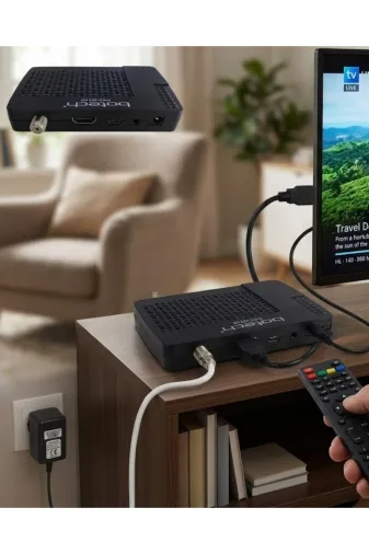 UCUZTEKNO UCZZZBOTECUYDUALICI-1 1080P Hd Görüntü Kaliteli Uydu Alıcı Hdmi Çıkışlı Usb Destekli Kolay Kurulum