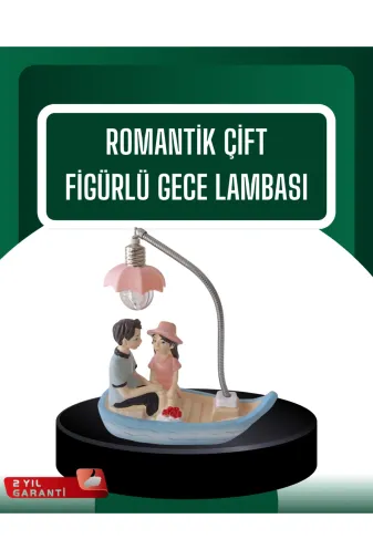UCUZTEKNO UCZZZZTEKNEIŞIKPEMBE-1 Trendlia El Ele Tutuşan Çift Figürlü Dekoratif Gece Lambası Romantik Tasarım