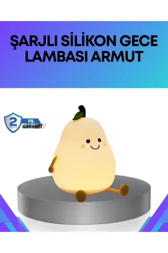 UCUZTEKNO XUCZZL26IŞIK-2 Trendlia Modern Armut Gece Lambası Kablosuz Şarjlı Led Aydınlatma