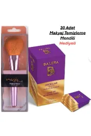 Ultra Büyük Pudra Fırçası & Micellar Makyaj Temizleme Mendili