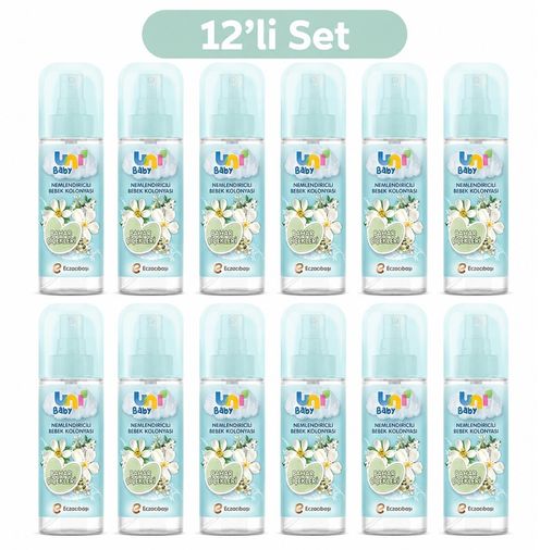 Uni Baby Bebek Kolonyası 150ML Nemlendiricili - Bahar Çiçekleri (12 Li Set)