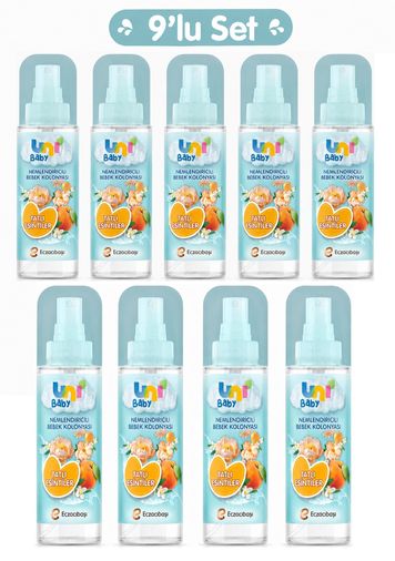 Uni Baby Bebek Kolonyası 150ML Nemlendiricili - Tatlı Esintiler (9 Lu Set)