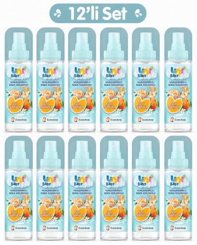 Uni Baby Bebek Kolonyası 150ML Nemlendiricili - Tatlı Esintiler (12 Li Set)