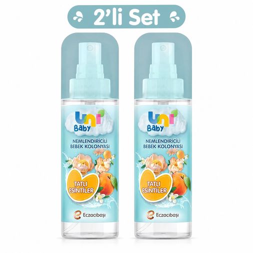 Uni Baby Bebek Kolonyası 150ML Nemlendiricili - Tatlı Esintiler (2 Li Set)