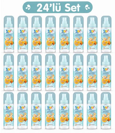 Uni Baby Bebek Kolonyası 150ML Nemlendiricili - Tatlı Esintiler (24 Lü Set)