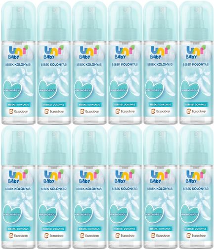 Uni Baby Bebek Kolonyası 150ML Nemlendiricili/Bebeksi Dokunuş (12 Li Set)