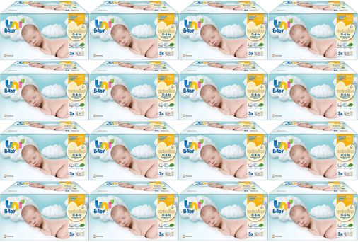 Uni Baby Islak Havlu Hassas Yeni Doğan 40 Yaprak (48Li Set) 1920 Yaprak (Narin Ciltler için)(16PK*3)