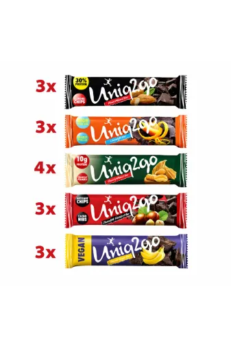 Uniq2go 868064322218888 Karışık Midi Seri 16 Adet Protein Bar
