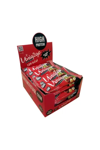 Uniq2go 8680643222537 Chocodark Fındıklı Bitter 16’Lı Kutu 38G Protein Bar