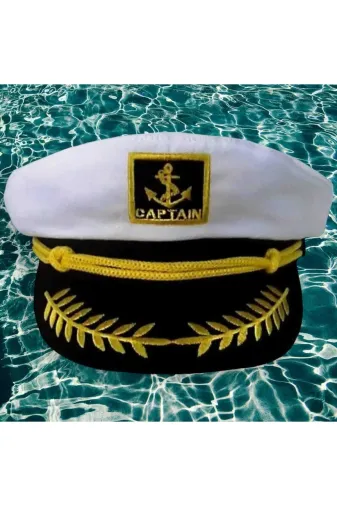 Unisex Denizci Kaptan Şapka