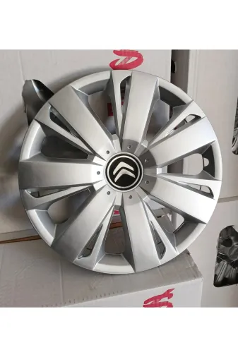 Universal 2948203829739283 Citroen C-Elysee / C1 / C2 / C3 / Berlingo Uyumlu 14 Inç Jant Kapağı 4'lü Takım Amblem Hediyeli