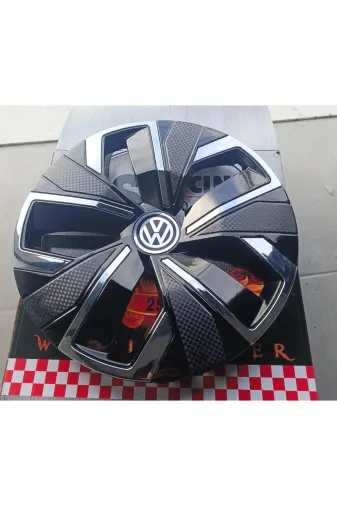 Universal 383628362872 Volkswagen Jetta Uyumlu 16 Inç Krom Çıtalı Jant Kapağı 4'lü Takım Amblem Hediyeli