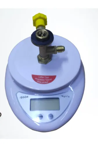 Universal PCD-1580227742978 Ermiya R600A R134A Gaz Dijital Terazili Tüp Destek Ünitesi 5Kg