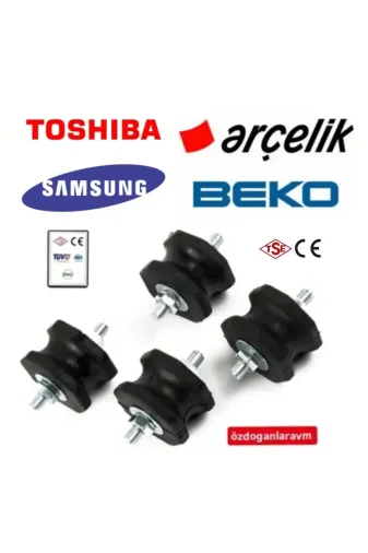 Universal yedepayy36 Klima Konsol Titreşim Önleyici Takoz Lastiği 45X2 (4'lü Paket)