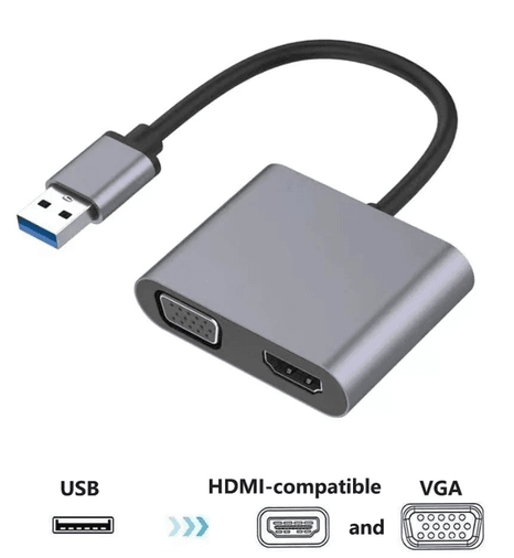 Usb To Hdmi+Vga 1080 P Hd09 ZR650